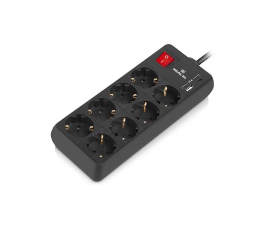 Фільтр живлення REAL-EL RS-Protect 805 3м Black (EL122300043) Фільтр живлення REAL-EL RS-Protect 805 3м Black (EL122300043)