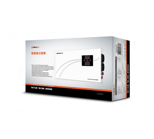 Стабілізатор REAL-EL Stab Slim-1000 White