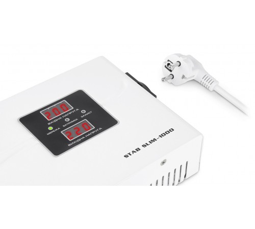 Стабілізатор REAL-EL Stab Slim-1000 White