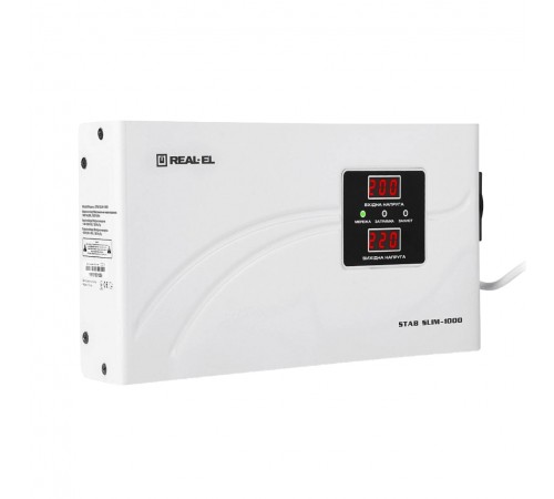Стабілізатор REAL-EL Stab Slim-1000 White