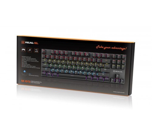 Клавіатура REAL-EL M 05 Grey USB