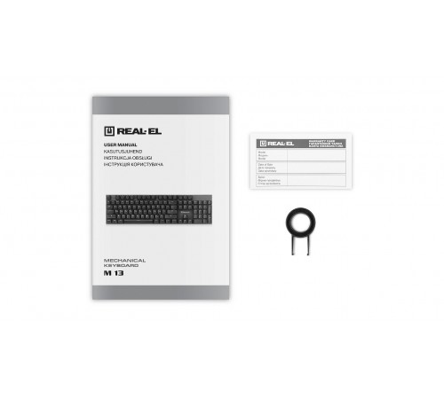 Клавіатура REAL-EL M 13 Grey USB