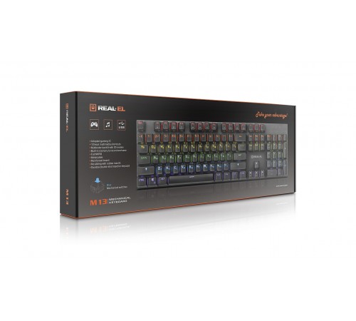 Клавіатура REAL-EL M 13 Grey USB
