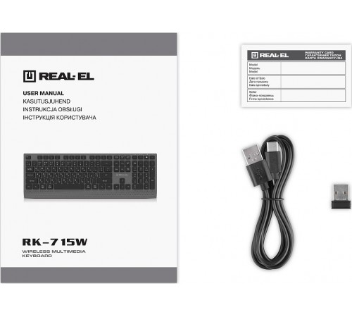 Клавіатура REAL-EL RK-715W