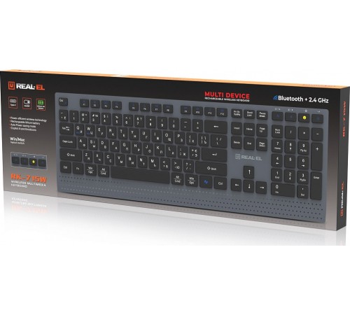 Клавіатура REAL-EL RK-715W