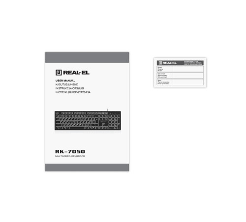 Клавіатура REAL-EL RK-7050 Black
