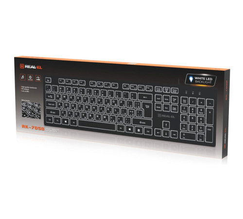 Клавіатура REAL-EL RK-7050 Black