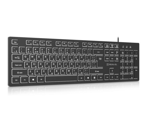 Клавіатура REAL-EL RK-7050 Black