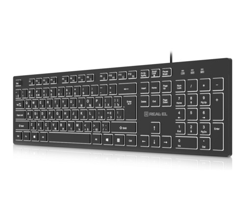 Клавіатура REAL-EL RK-7050 Black