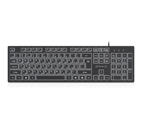 Клавіатура REAL-EL RK-7050 Black
