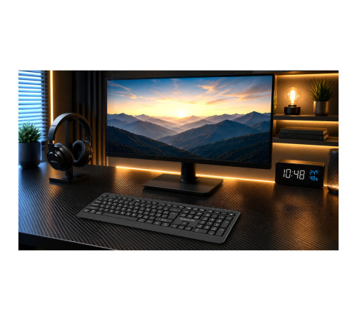 Клавіатура бездротова REAL-EL RK-760W Black