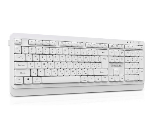 Клавіатура бездротова REAL-EL RK-761W White