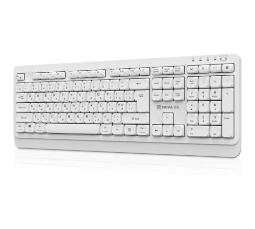 Клавіатура бездротова REAL-EL RK-761W White