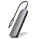 USB-хаб REAL-EL CQ-415 USB Type-C 4-в-1