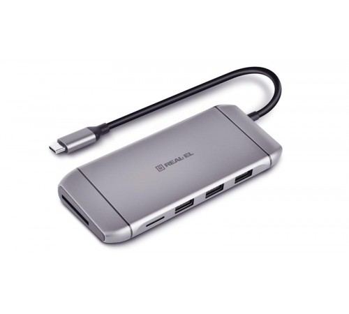 USB-хаб REAL-EL CQ-900 3 ports