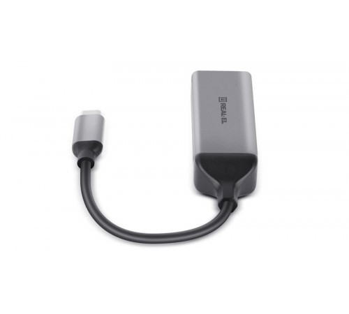 Мережевий адаптер REAL-EL CE-150 USB Type-C - RJ45 (M/F), 0.1 м, Black (EL123110004)