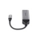 Мережевий адаптер REAL-EL CE-150 USB Type-C - RJ45 (M/F), 0.1 м, Black (EL123110004)