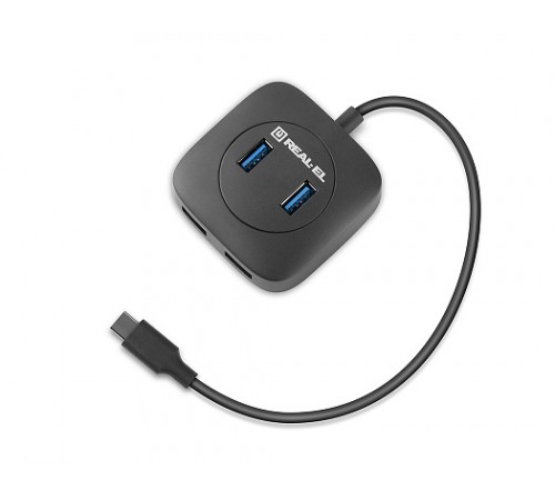 USB-хаб REAL-EL CQ-407 4 ports