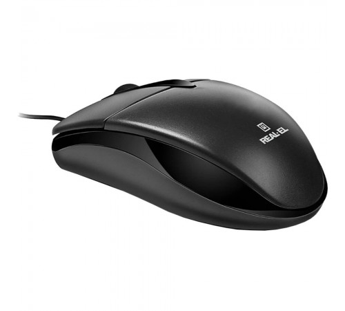 Миша REAL-EL RM-211 Black USB