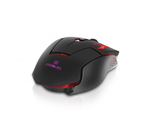 Миша REAL-EL RM-520 Gaming Black (EL123200020)