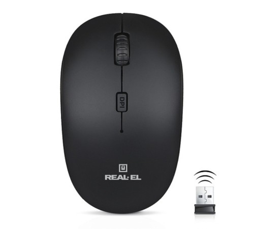 Миша бездротова REAL-EL RM-301 Wireless Black