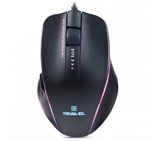 Миша REAL-EL RM-747 Black (EL123200028)