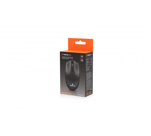 Миша REAL-EL RM-208 Black (EL123200030)
