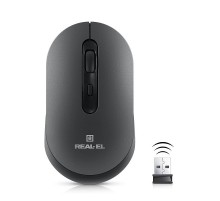Миша бездротова REAL-EL RM-470W Dark Gray