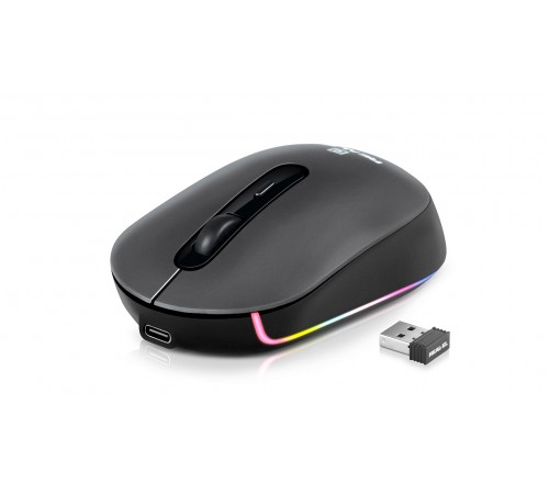 Миша бездротова REAL-EL RM-470W Dark Gray