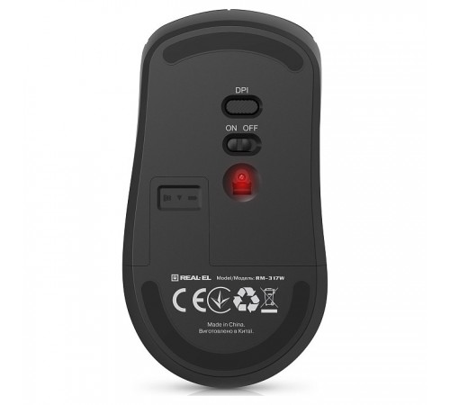 Миша бездротова REAL-EL RM-317W Black