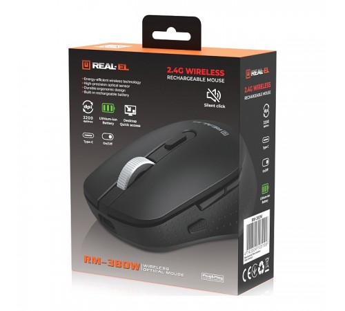 Миша бездротова REAL-EL RM-380W