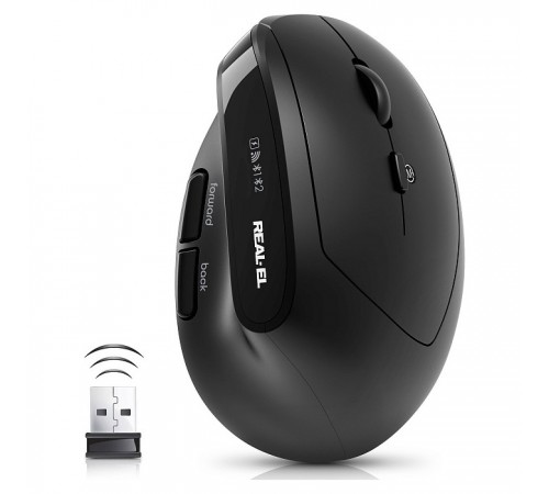 Миша бездротова REAL-EL RM-490W Black