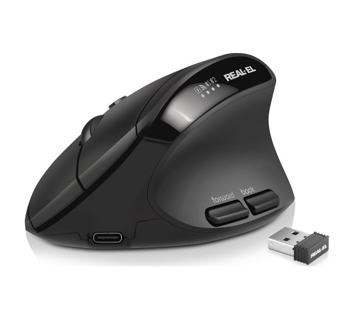 Миша бездротова REAL-EL RM-490W Black