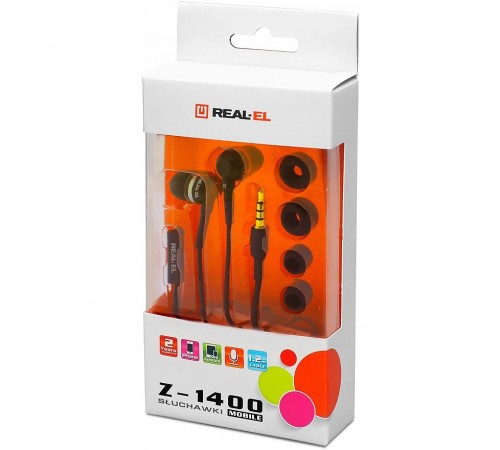 Гарнітура REAL-EL Z-1400 Mobile Black