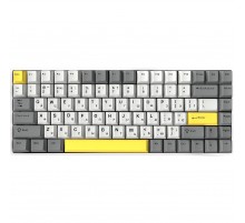 Клавіатура бездротова Epomaker EP84 Plus 75% Wisteria Linear Switch Hot-Swap (2.4G/BT/USB) RGB UA White (EP84-W-WL)