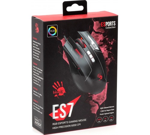 Миша A4Tech ES7 Bloody Esports Black