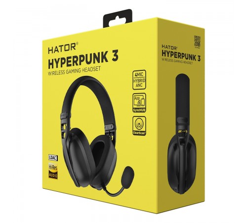Гарнiтура Hator Hyperpunk 3 Wireless Black (ESH15)