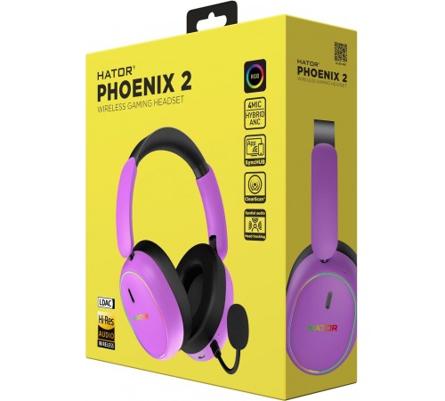 Гарнiтура Hator Phoenix 2 Wireless Violet (ESH42)