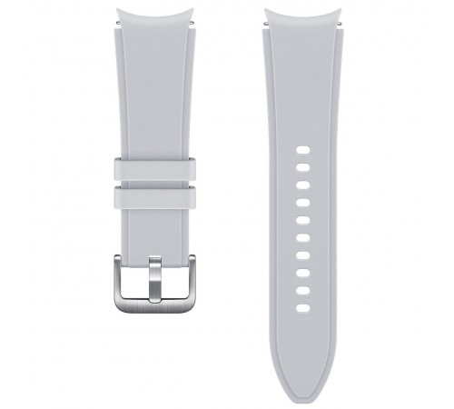 Ремінець Samsung Ridge Sport Band для Samsung Galaxy (20mm, S/M) / Watch 4 / Watch 5 / Watch 6 Silver (ET-SFR88SSEGRU) OEM