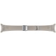 Ремінець Samsung D-Buckle Hybrid Eco-Leather Band для Samsung Galaxy (20mm, S/M) / Watch 4 / Watch 5 / Watch 6 Etoupe (ET-SHR93SAEGEU)