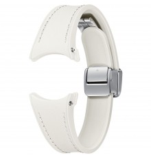 Ремінець Samsung D-Buckle Hybrid Eco-Leather Band для Samsung Galaxy (20mm, S/M) / Watch 4 / Watch 5 / Watch 6 Cream (ET-SHR93SUEGEU)