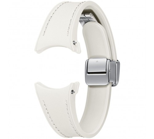 Ремінець Samsung D-Buckle Hybrid Eco-Leather Band для Samsung Galaxy (20mm, S/M) / Watch 4 / Watch 5 / Watch 6 Cream (ET-SHR93SUEGEU) Ремінець Samsung D-Buckle Hybrid Eco-Leather Band для Samsung Galaxy (20mm, S/M) / Watch 4 / Watch 5 / Watch 6 Cream (ET-SHR93SUEGEU)