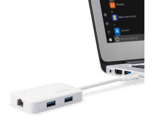 Мережевий адаптер Edimax EU-4308 USB-C (1xGE, 3xUSB 3.0) Мережевий адаптер Edimax EU-4308 USB-C (1xGE, 3xUSB 3.0)