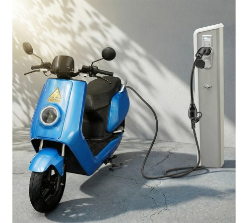 Перехідник EnerGenie для електромобіля Type 2 у євророзетку 16А (EV-T2MACF-3.7KW-0.5M)