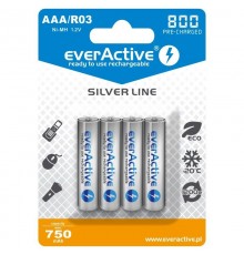 Акумулятор everActive AAA/HR03 Ni-MH 800mAh BL 4шт