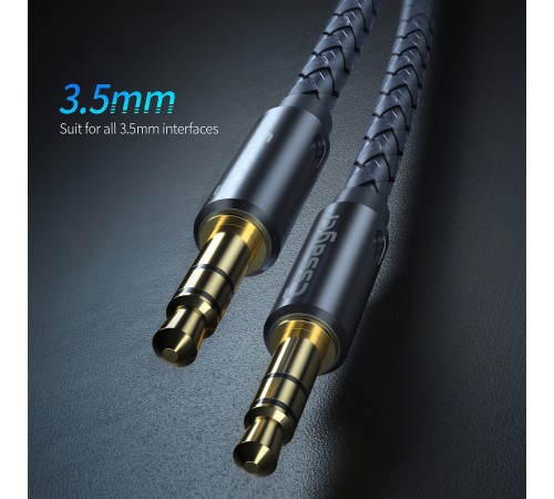 Аудіо-кабель Essager Monster 3.5 мм - 3.5 мм (M/M), 1.2 м, Blue (EYP35-DY0G)
