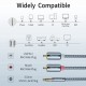 Кабель Essager Monster 3.5 мм - 2xRCA (M/M), 2 м, Grey (EYPZJ-MYA0H)