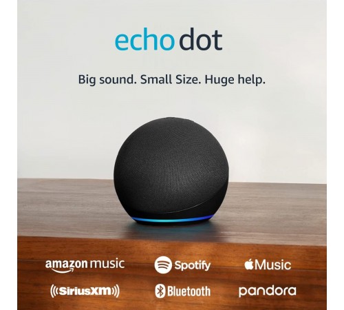 Акустична система Amazon Echo Dot (5th Gen) Smart Speaker with Alexa Charcoal_JP