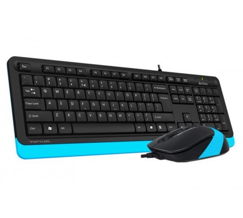 Комплект (клавіатура, миша) A4Tech F1010 Black/Blue