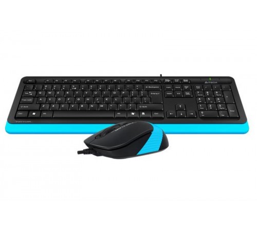 Комплект (клавіатура, миша) A4Tech F1010 Black/Blue